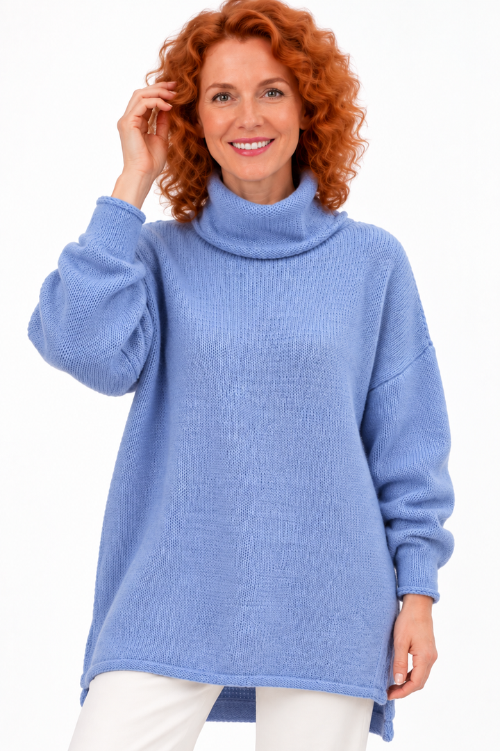Lotte – Oversized Gebreide Trui met Col