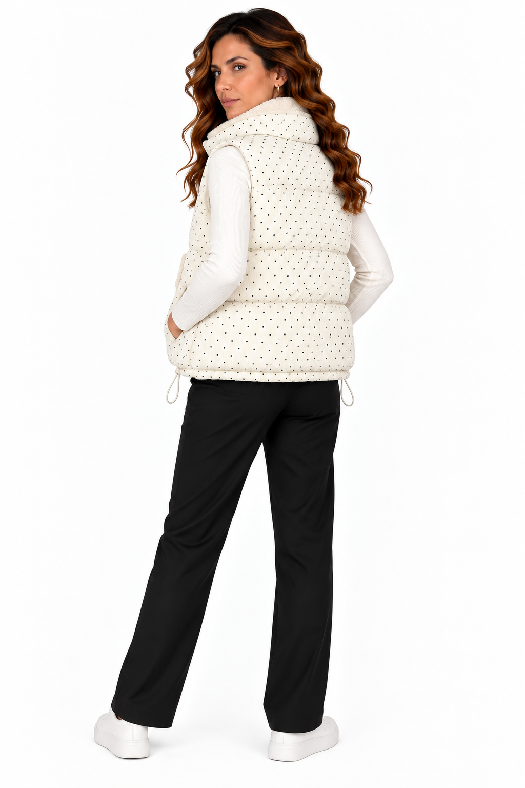 Fenna – Gewatteerde Bodywarmer met Teddyvoering