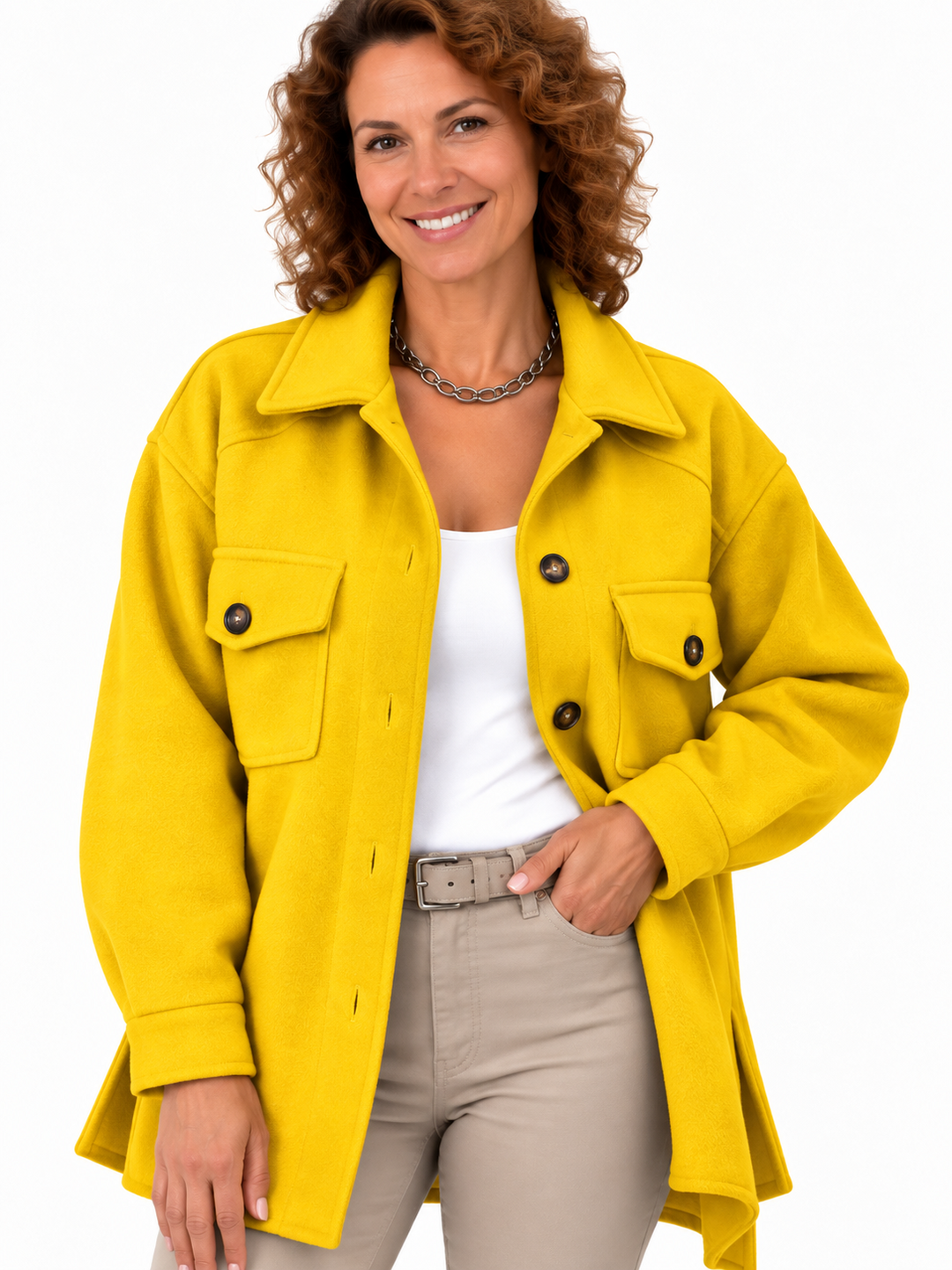 Noor – Elegante Overshirt met Borstzakken