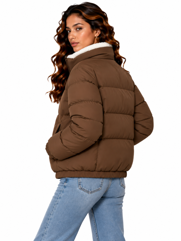 Sophie – Gewatteerde Winterjas met Teddyvoering