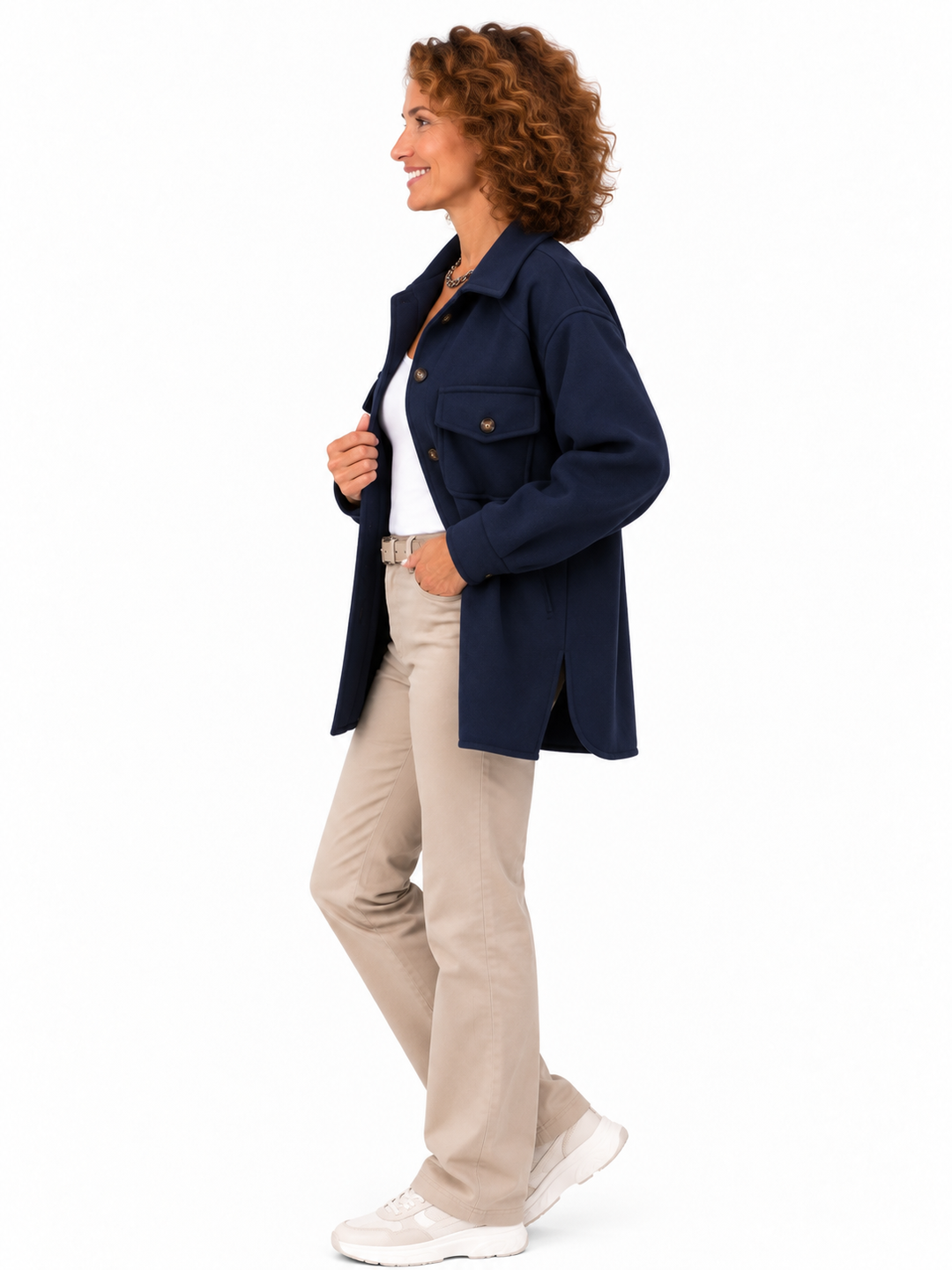 Noor – Elegante Overshirt met Borstzakken