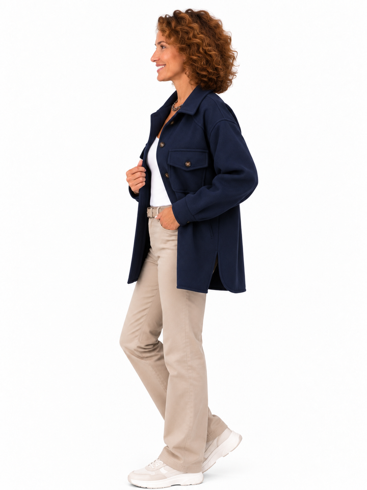 Noor – Elegante Overshirt met Borstzakken