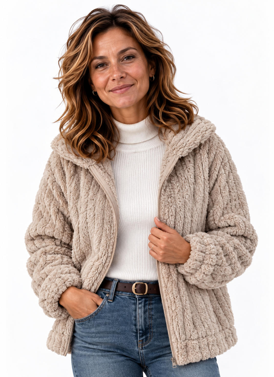 Noor – Zacht Teddyvest met Capuchon