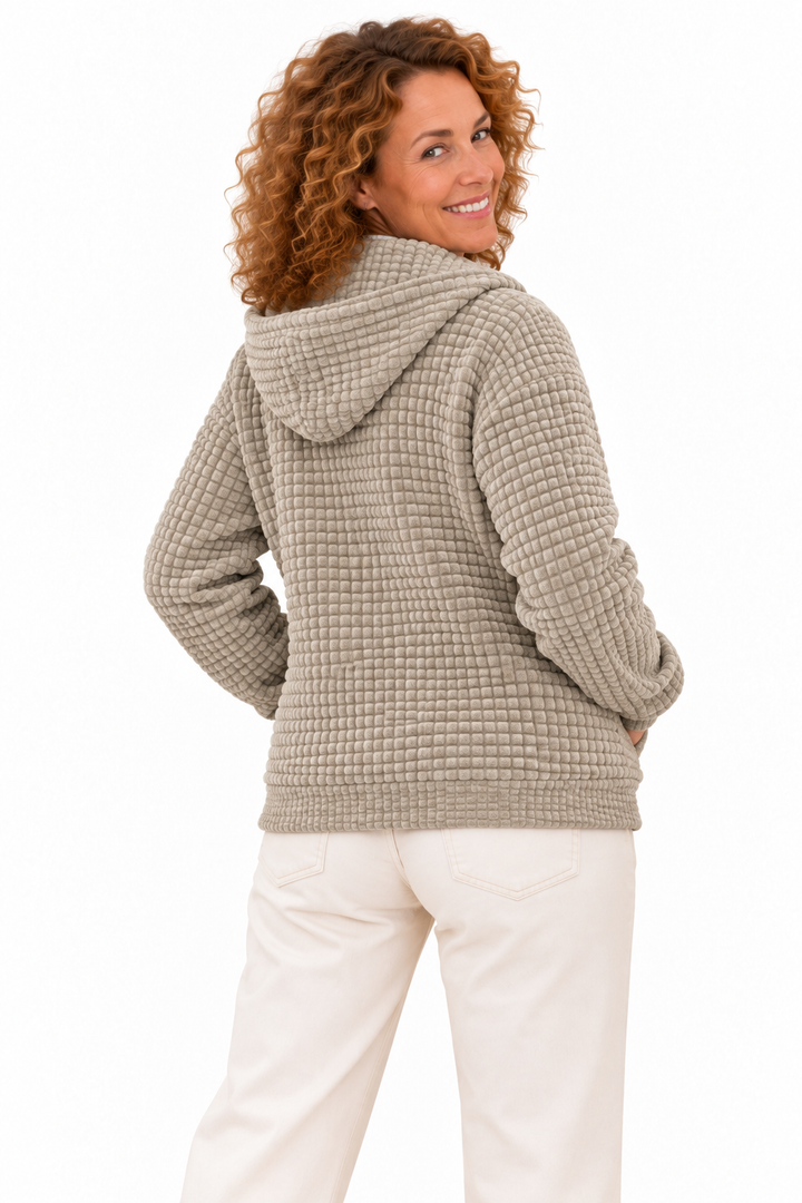 Femke – Damesvest met Capuchon en Ritssluiting