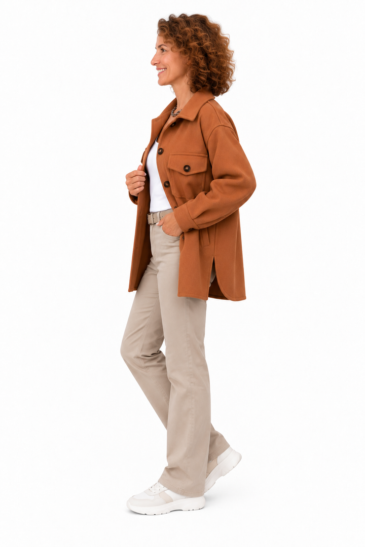 Noor – Elegante Overshirt met Borstzakken