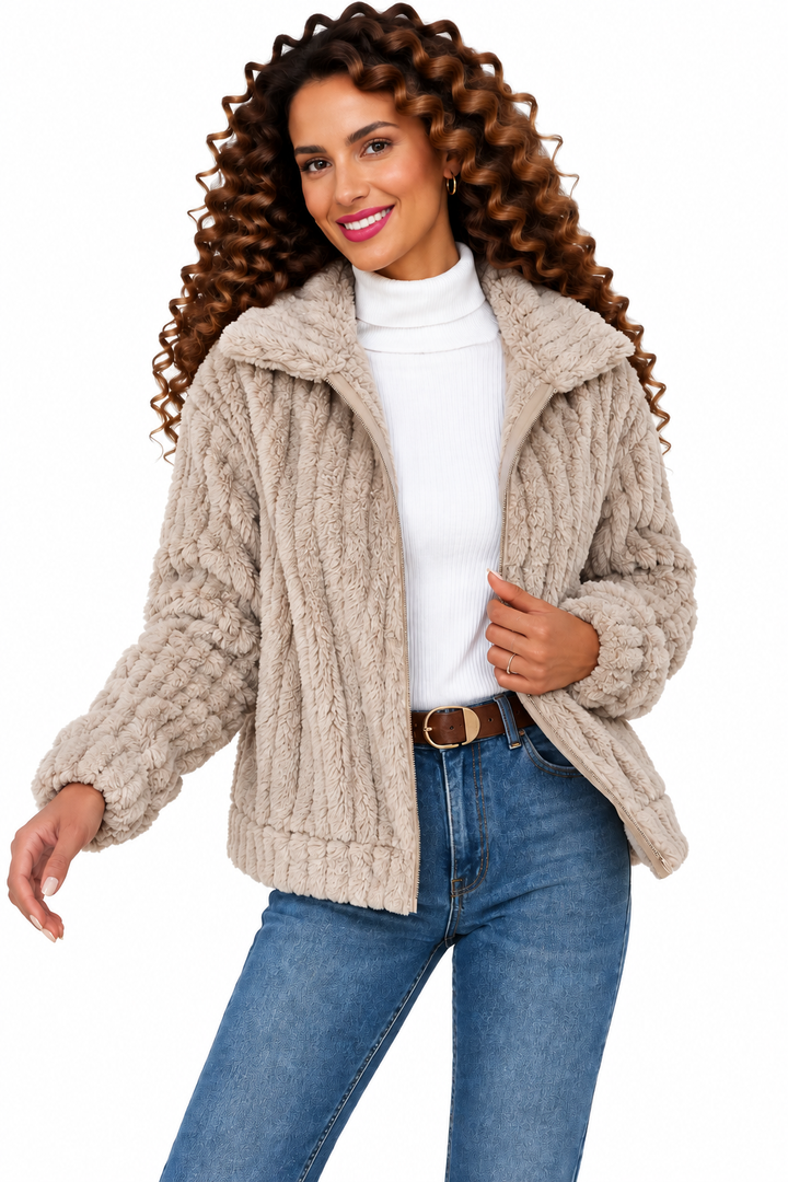 Noor – Zacht Teddyvest met Ritssluiting