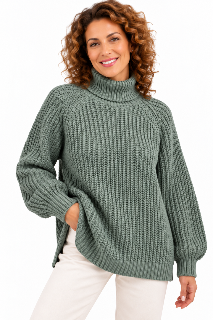 Lotte – Zachte Oversized Gebreide Coltrui