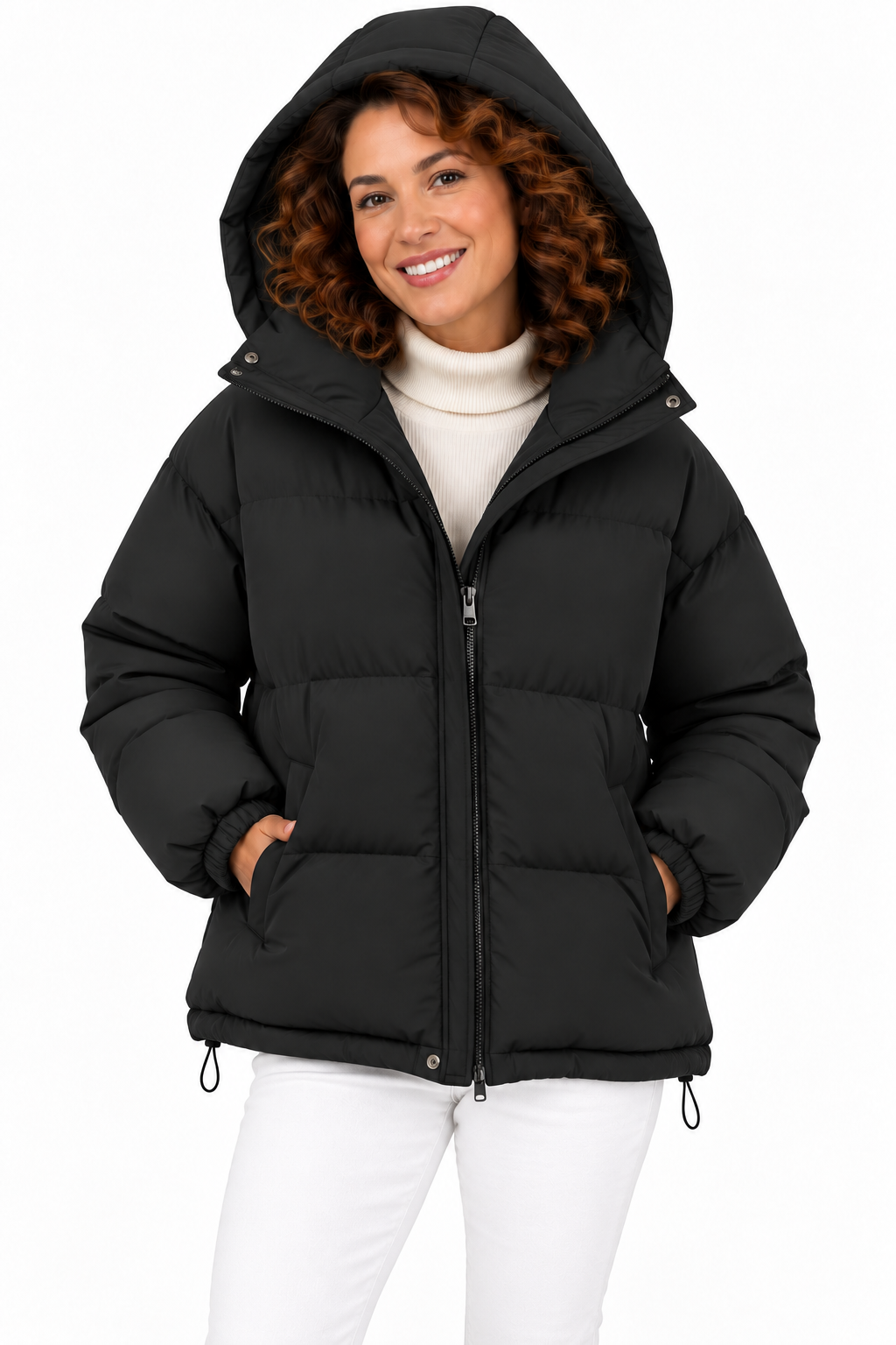 Sophie – Gewatteerde Winterjas met Capuchon