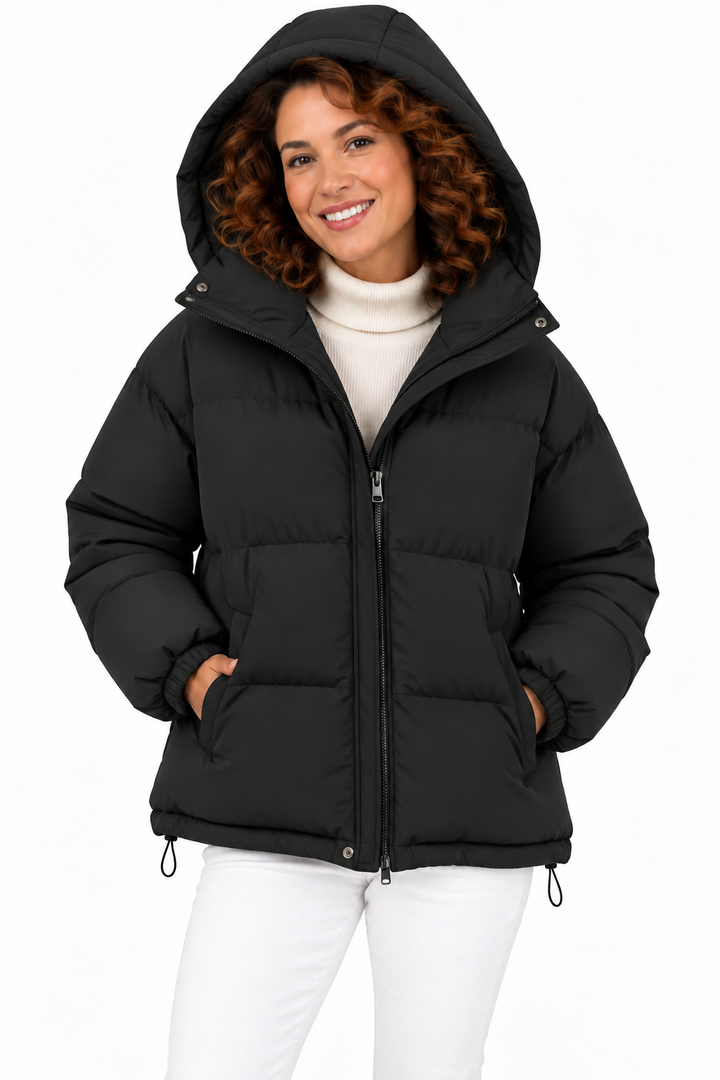Sophie – Gewatteerde Winterjas met Capuchon