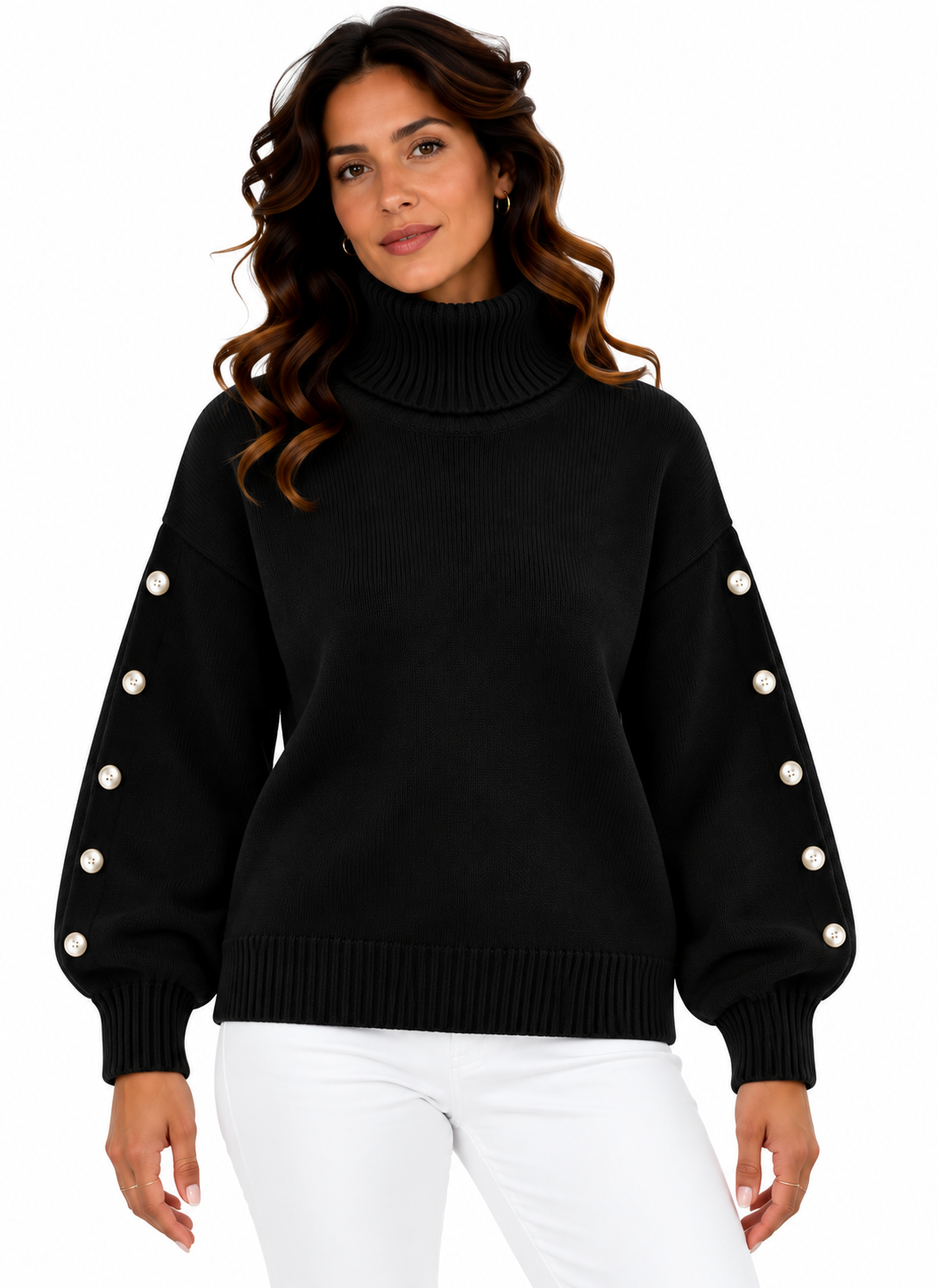 Lotte – Elegante Coltrui met Sierknopen