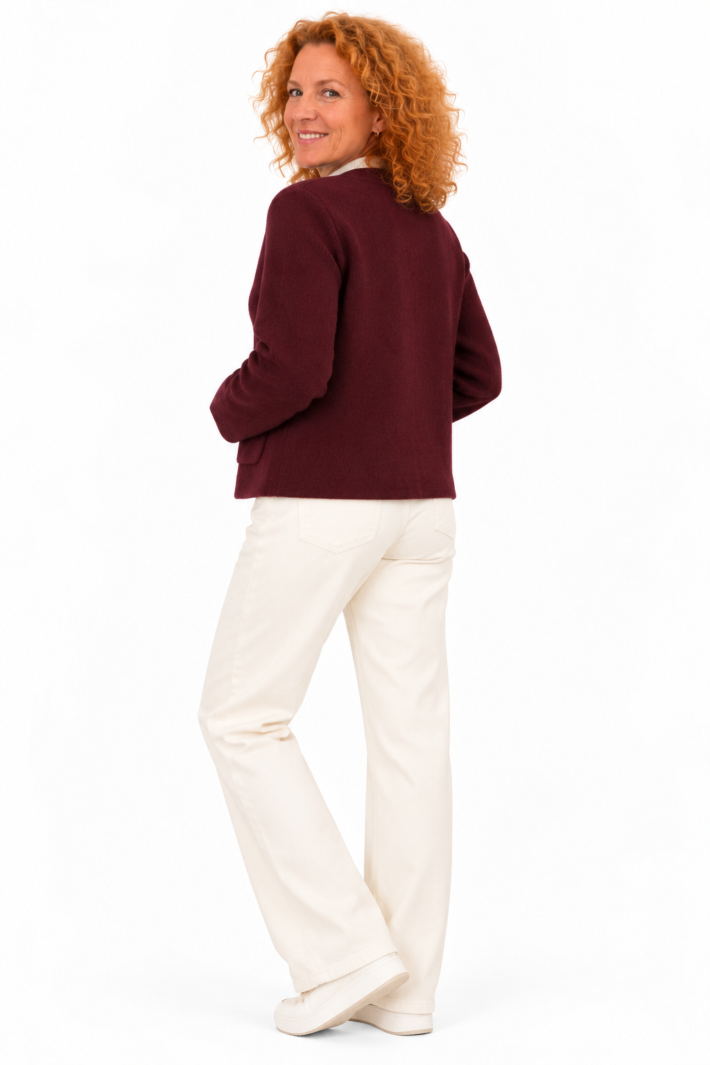 Femke – Elegant Vest met V-Hals en Knopen