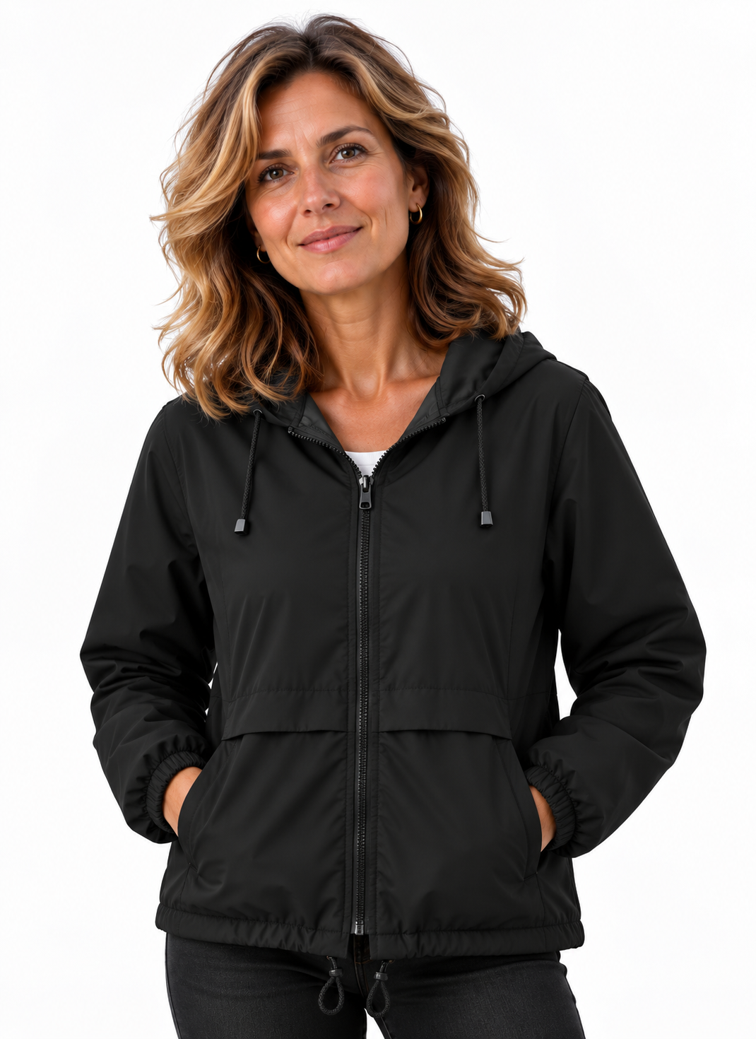 Mila – Casual Jas met Capuchon en Ritssluiting