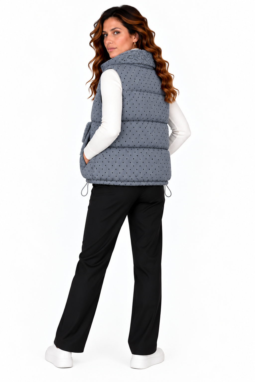 Fenna – Gewatteerde Bodywarmer met Teddyvoering