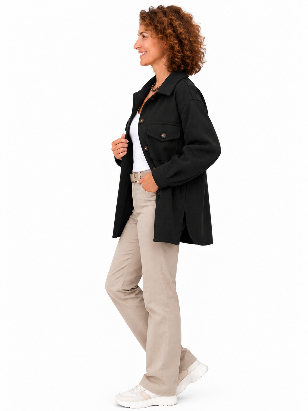Noor – Elegante Overshirt met Borstzakken