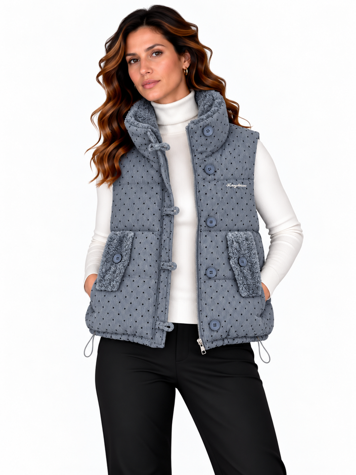 Fenna – Gewatteerde Bodywarmer met Teddyvoering