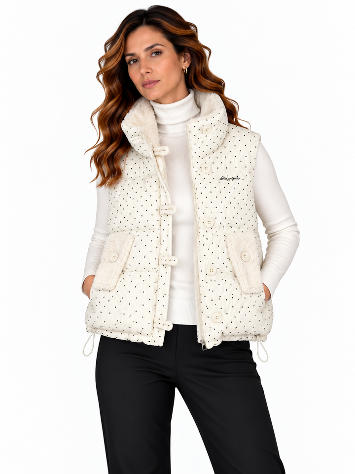 Fenna – Gewatteerde Bodywarmer met Teddyvoering