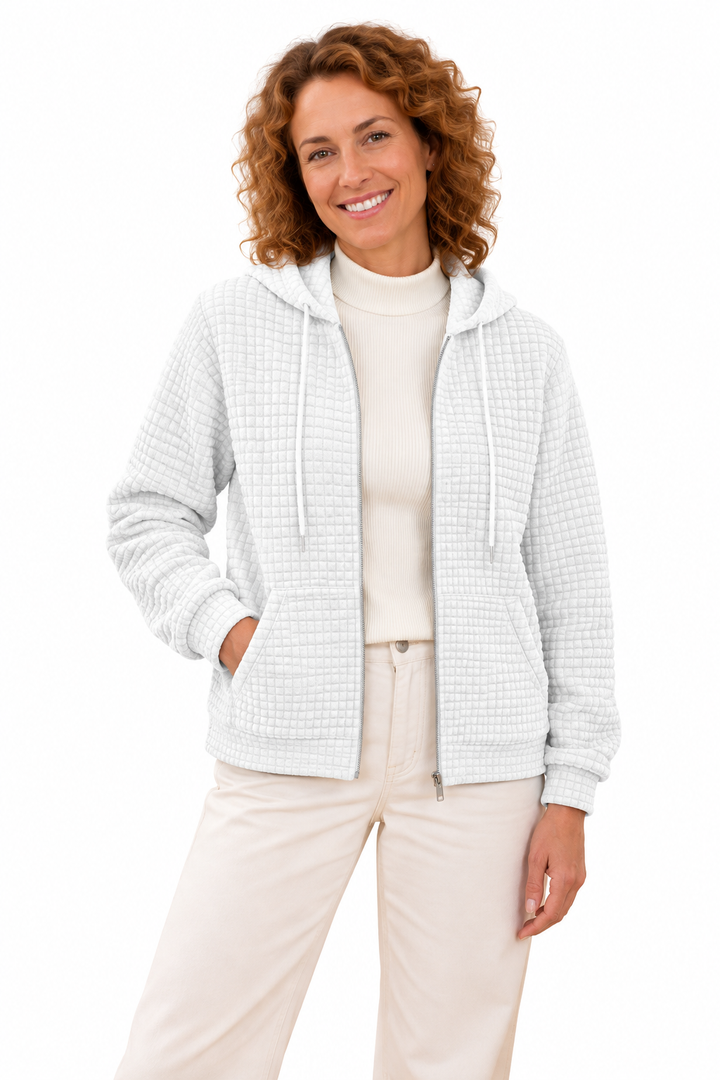 Femke – Damesvest met Capuchon en Ritssluiting