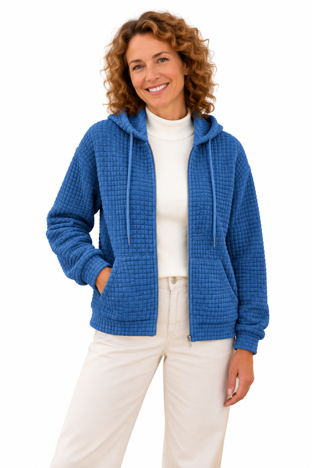 Femke – Damesvest met Capuchon en Ritssluiting
