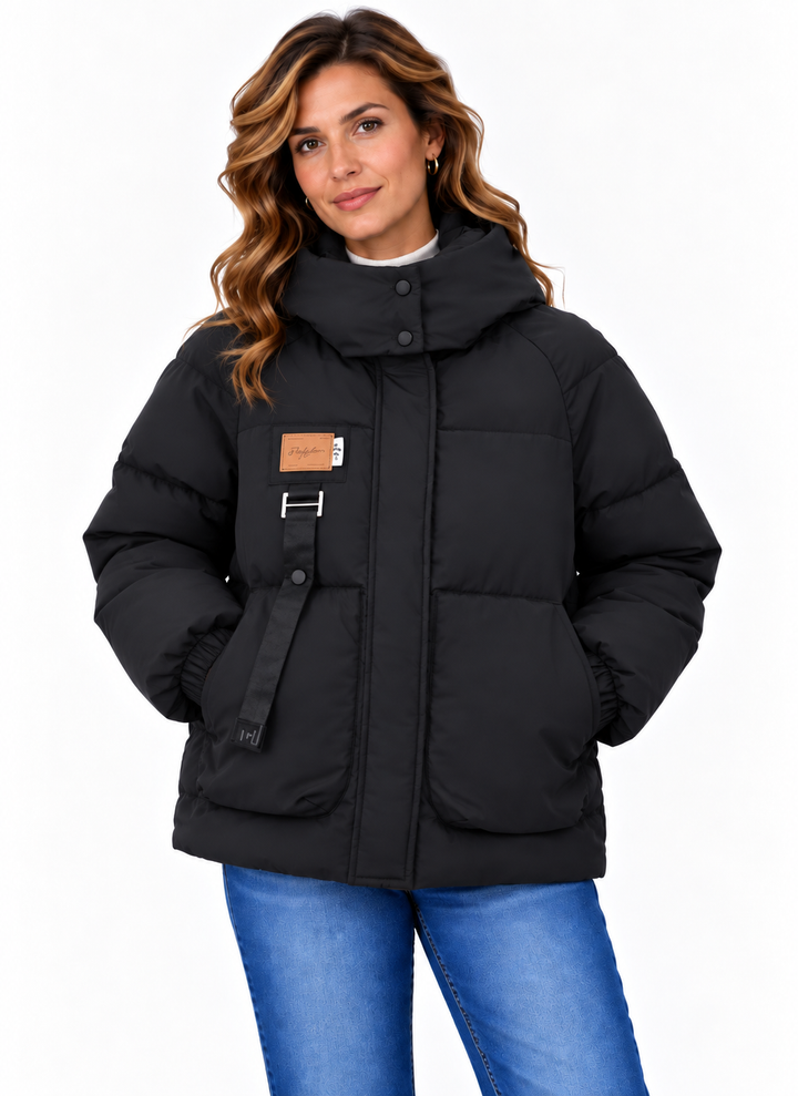 Sophie – Gewatteerde Winterjas met Capuchon