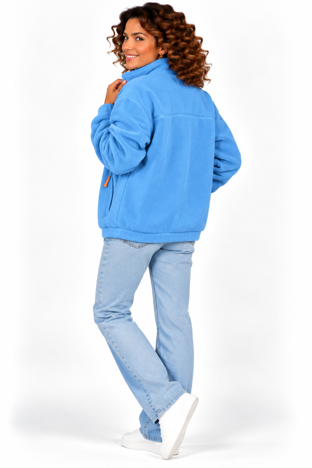 Noor – Zacht Fleecevest met Hoge Kraag