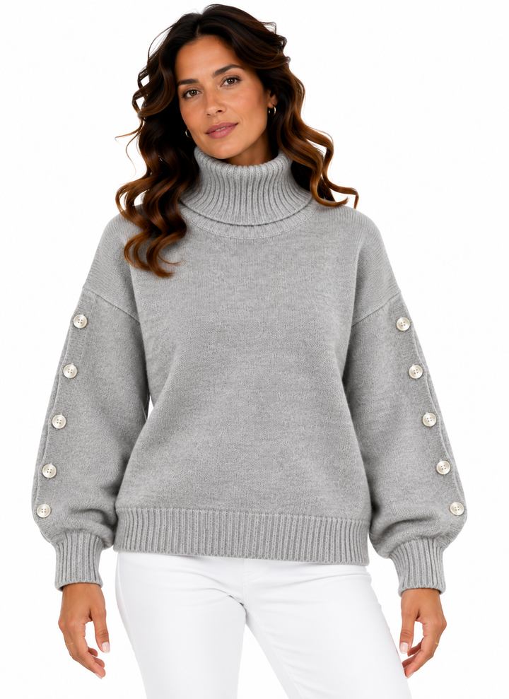 Lotte – Elegante Coltrui met Sierknopen