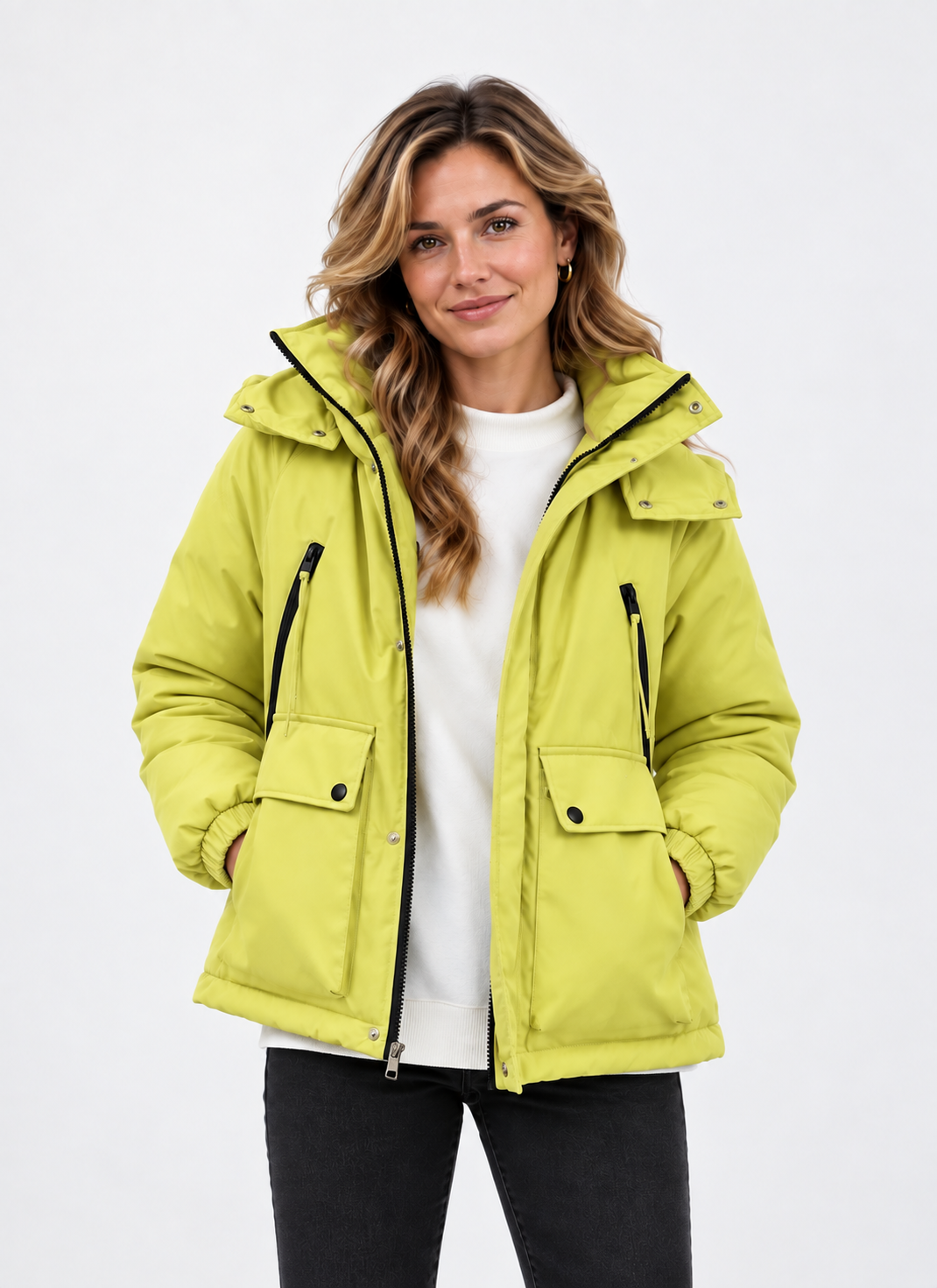 Sophie – Gewatteerde Winterjas met Capuchon