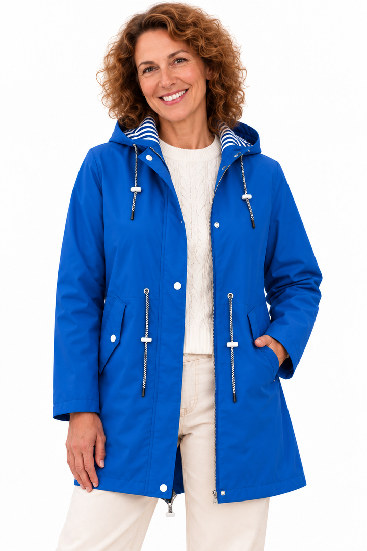 Mila – Lange Jas met Capuchon en Ritssluiting