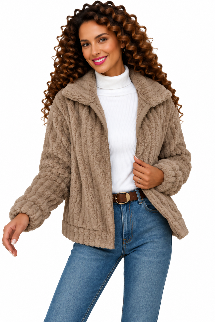 Noor – Zacht Teddyvest met Ritssluiting