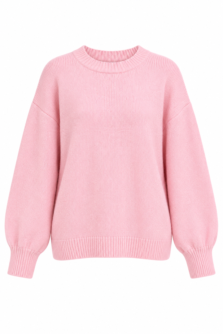Lotte – Zachte Oversized Gebreide Trui met Ronde Hals