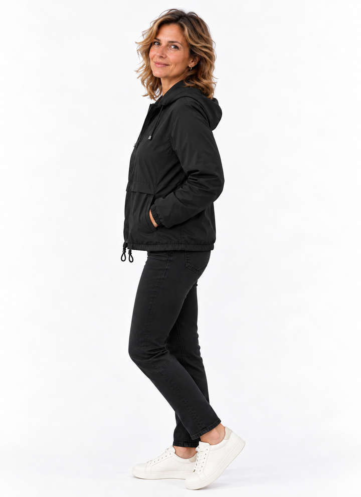 Mila – Casual Jas met Capuchon en Ritssluiting