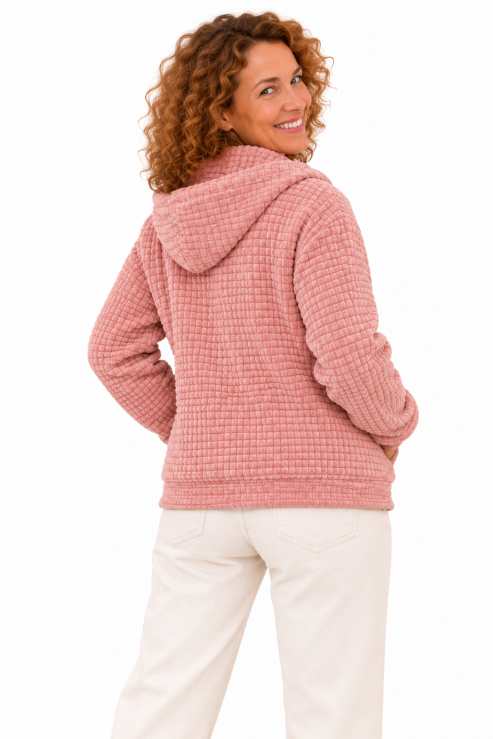 Femke – Damesvest met Capuchon en Ritssluiting