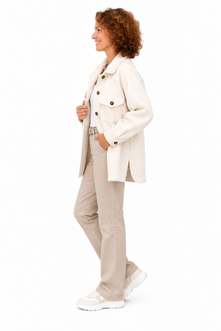 Noor – Elegante Overshirt met Borstzakken