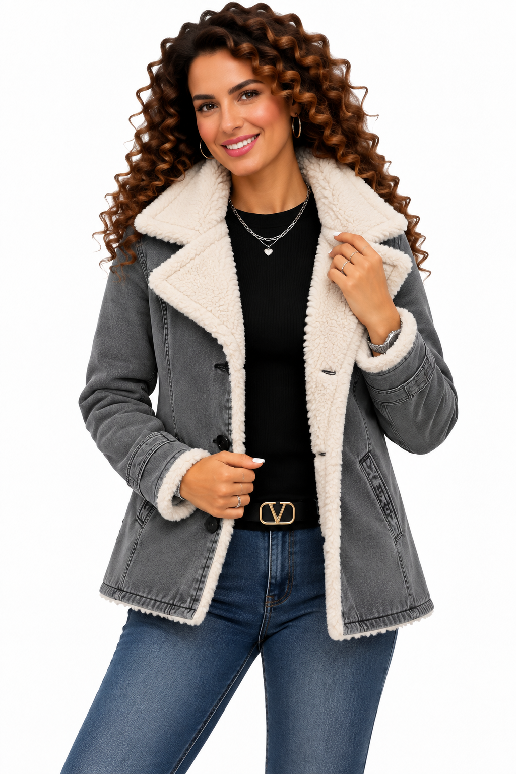 Noor – Elegante Jas met Teddyvoering