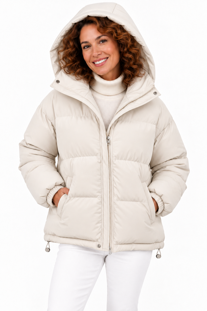 Sophie – Gewatteerde Winterjas met Capuchon