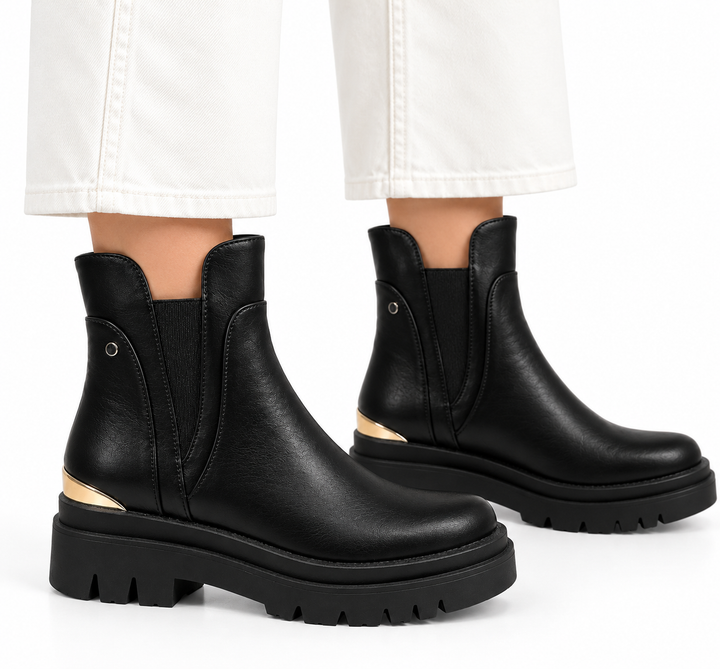 Sanne – Stoere Chelsea Boots met Chunky Zool