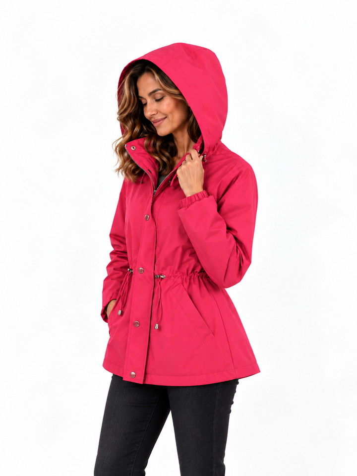 Mila – Elegante Jas met Capuchon en Taillekoord