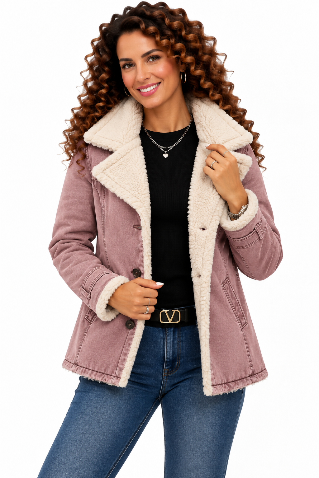 Noor – Elegante Jas met Teddyvoering