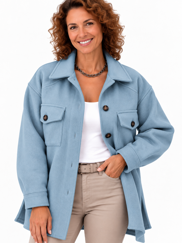 Noor – Elegante Overshirt met Borstzakken
