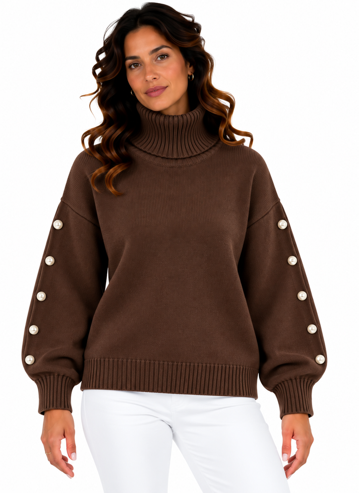 Lotte – Elegante Coltrui met Sierknopen