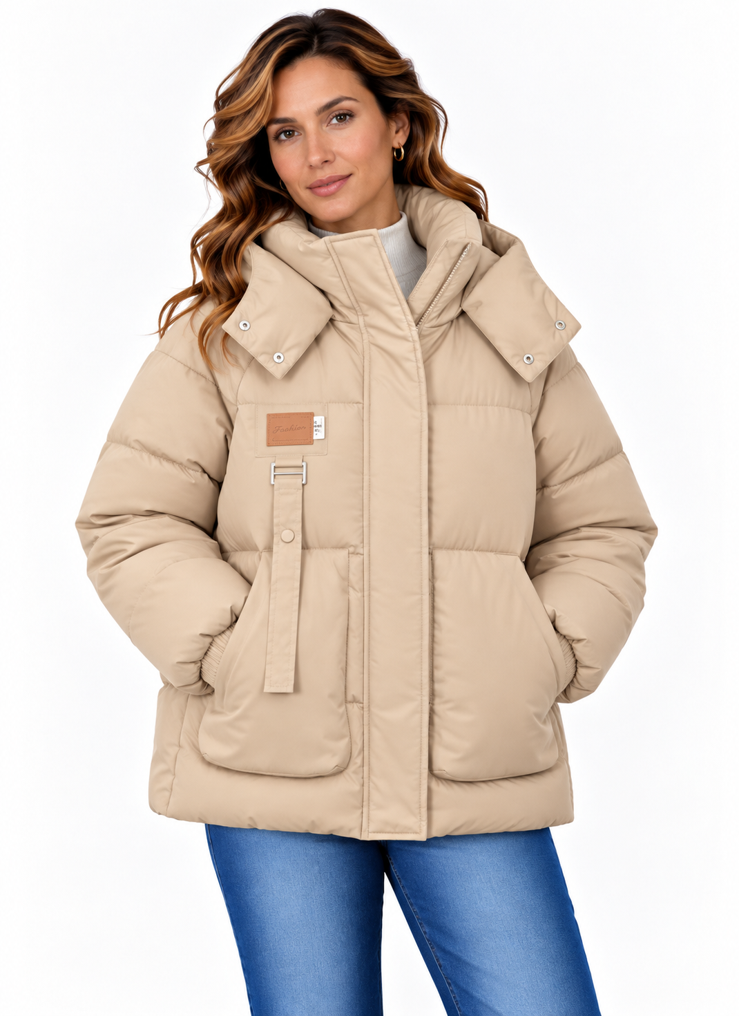 Sophie – Gewatteerde Winterjas met Capuchon