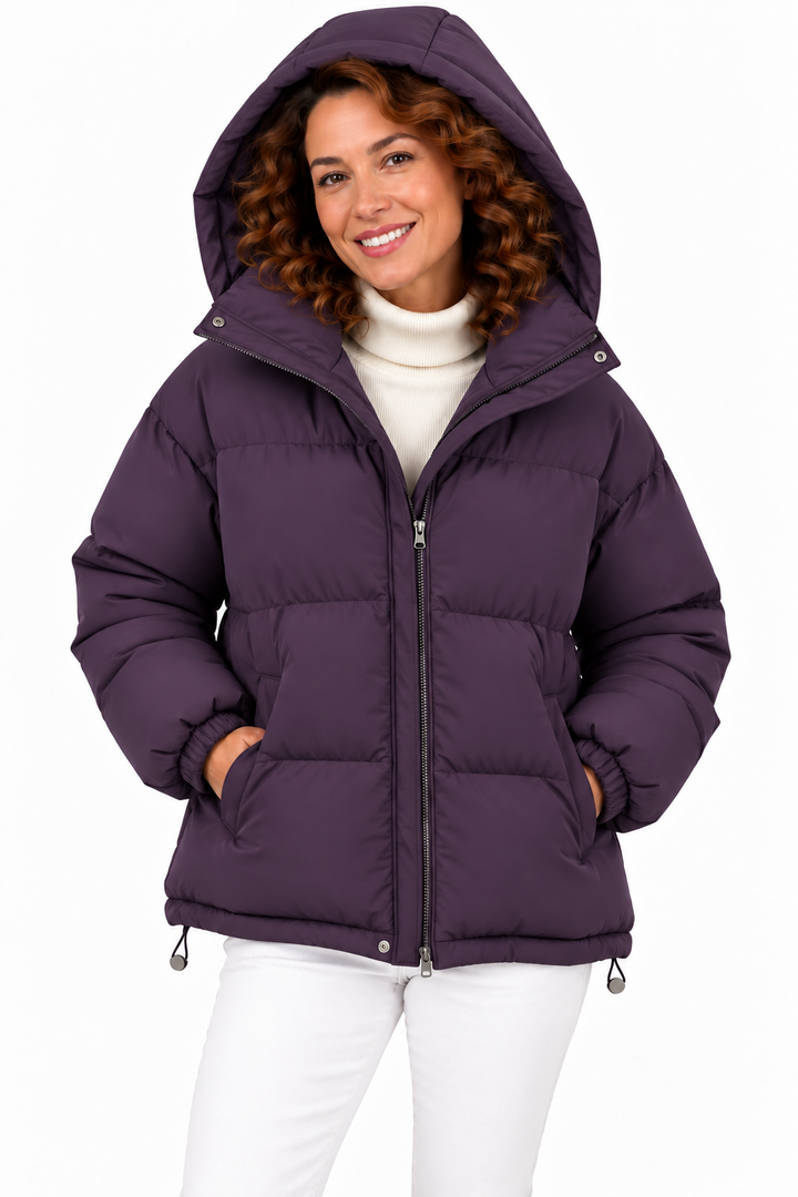 Sophie – Gewatteerde Winterjas met Capuchon