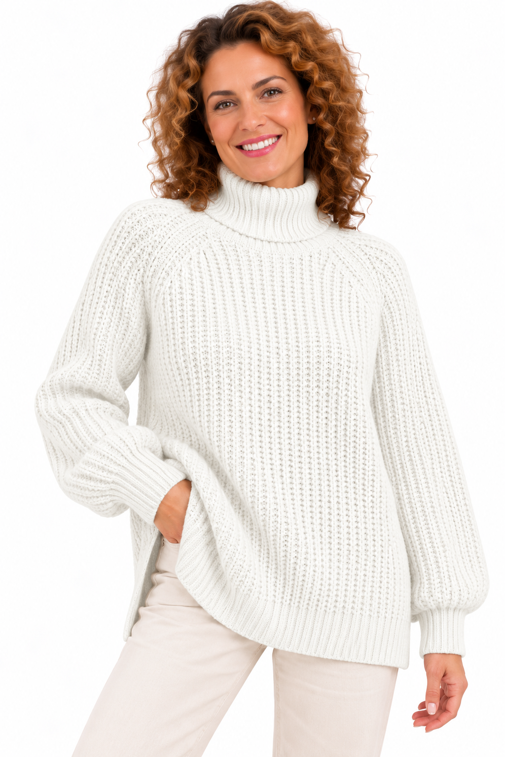 Lotte – Zachte Oversized Gebreide Coltrui