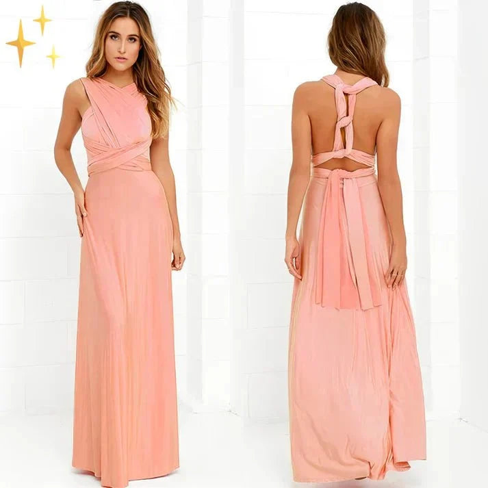Jurk Dames Maxi Wikkel Casual - Polyester