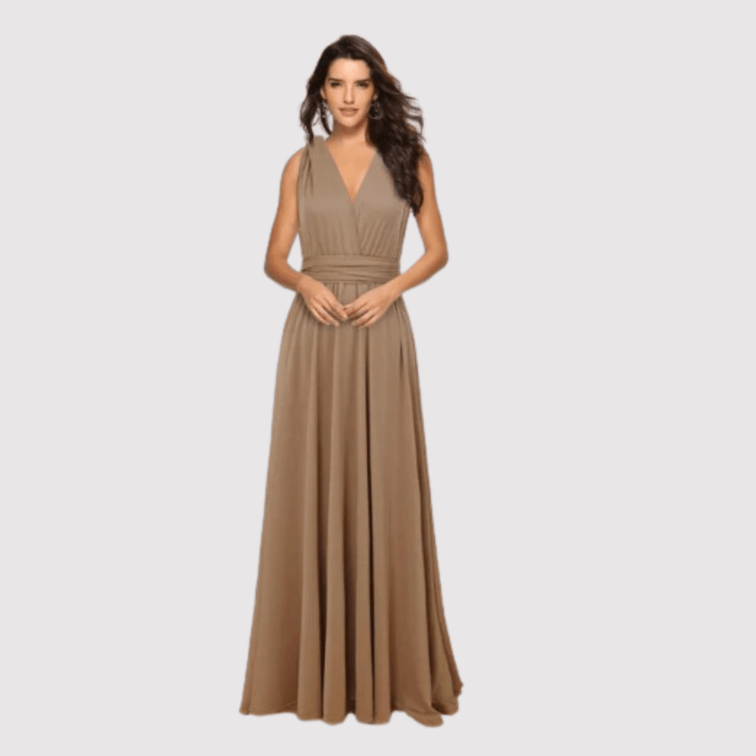 Jurk Dames Maxi Wikkel Casual - Polyester
