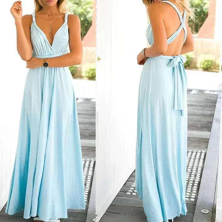 Jurk Dames Maxi Wikkel Casual - Polyester