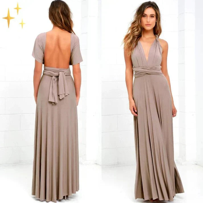 Jurk Dames Maxi Wikkel Casual - Polyester