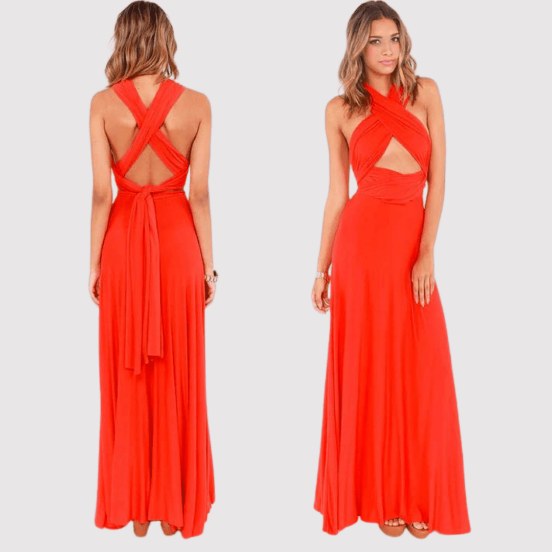 Jurk Dames Maxi Wikkel Casual - Polyester