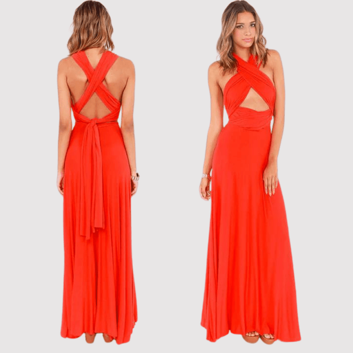 Jurk Dames Maxi Wikkel Casual - Polyester