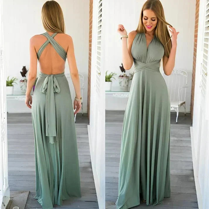 Jurk Dames Maxi Wikkel Casual - Polyester