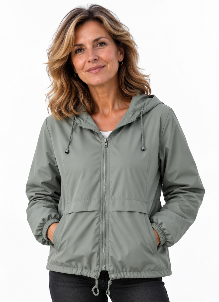 Mila – Casual Jas met Capuchon en Ritssluiting